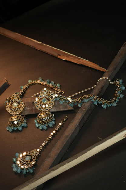 Meher Ocean Kundan Set