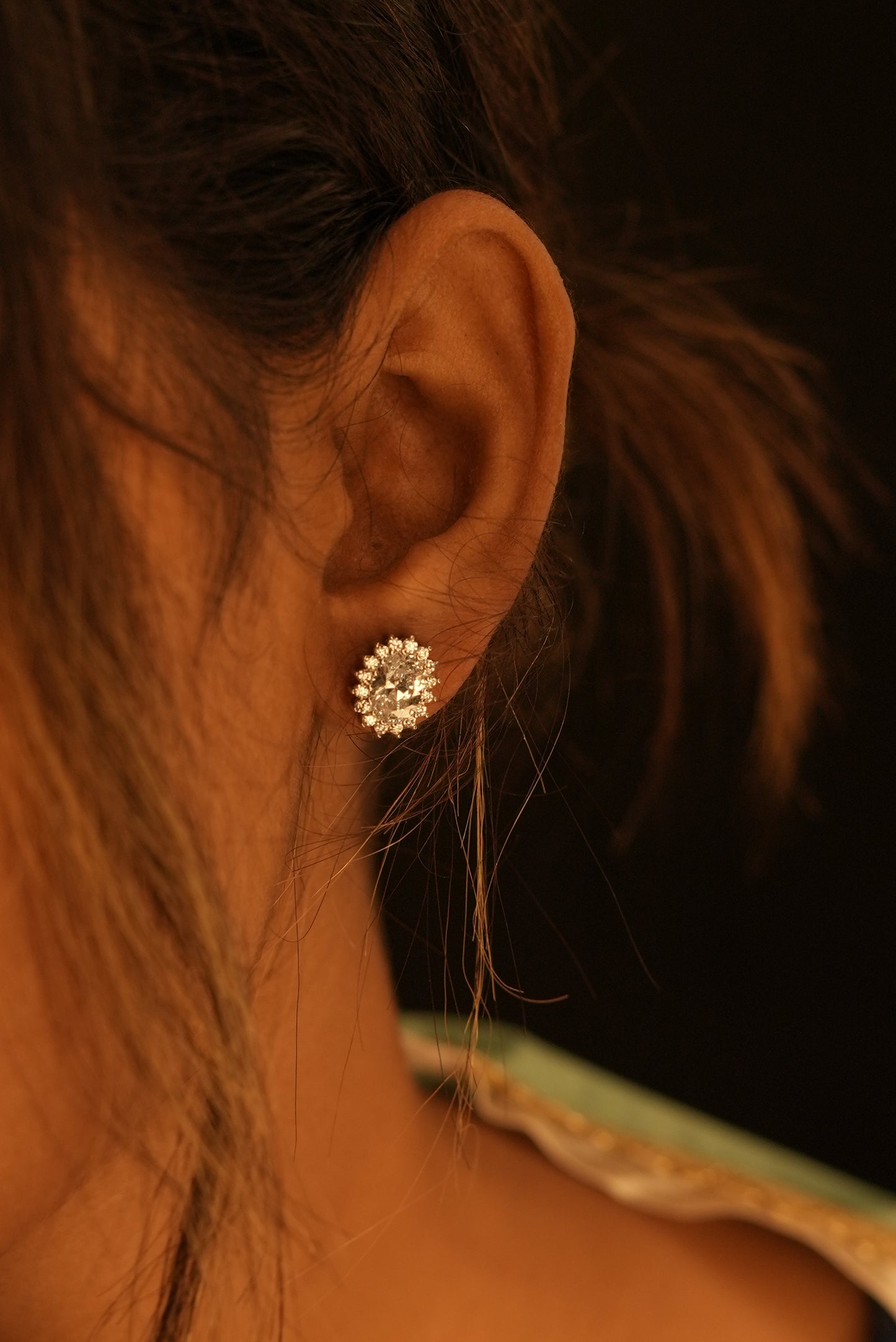Radiant Floral Cluster Stud Earrings