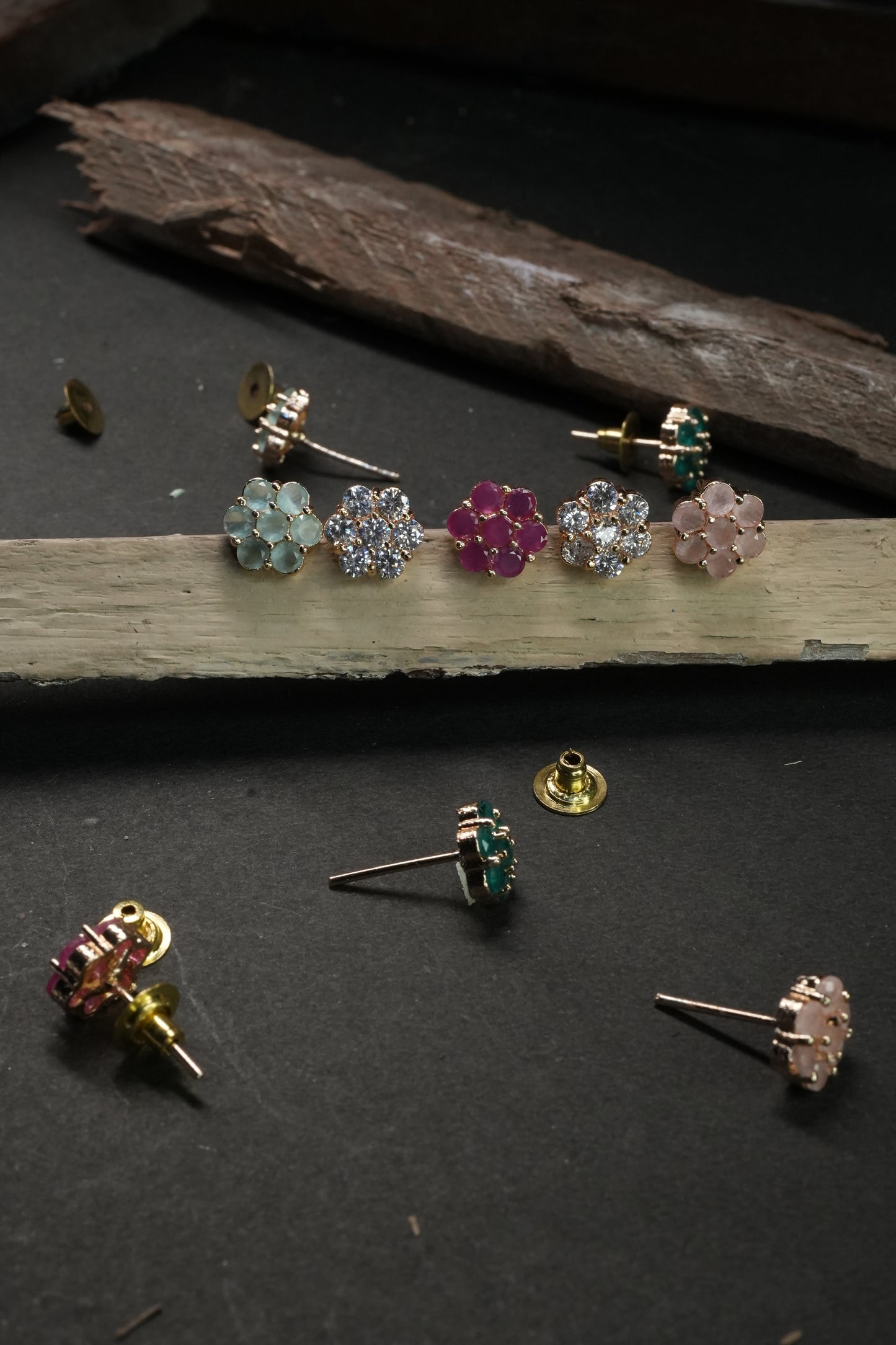 Zaria Floral Studs