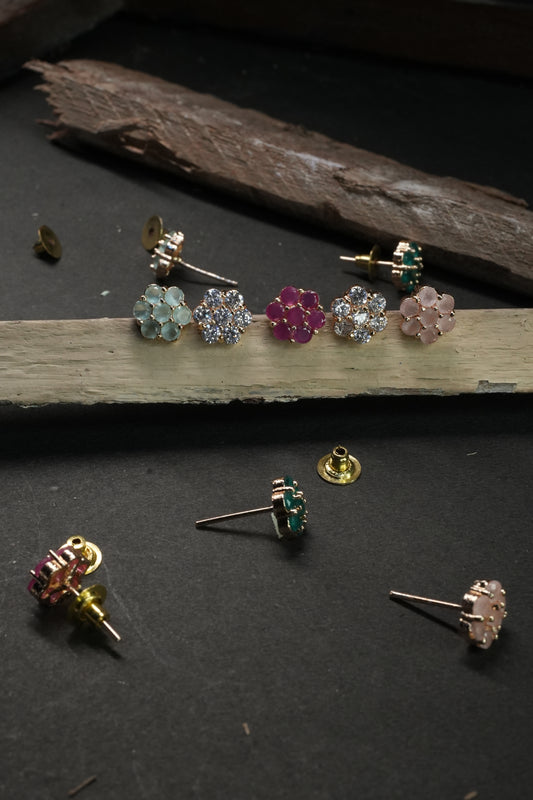 Zaria Floral Studs
