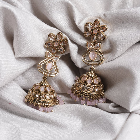 Floral Owl Jhumka