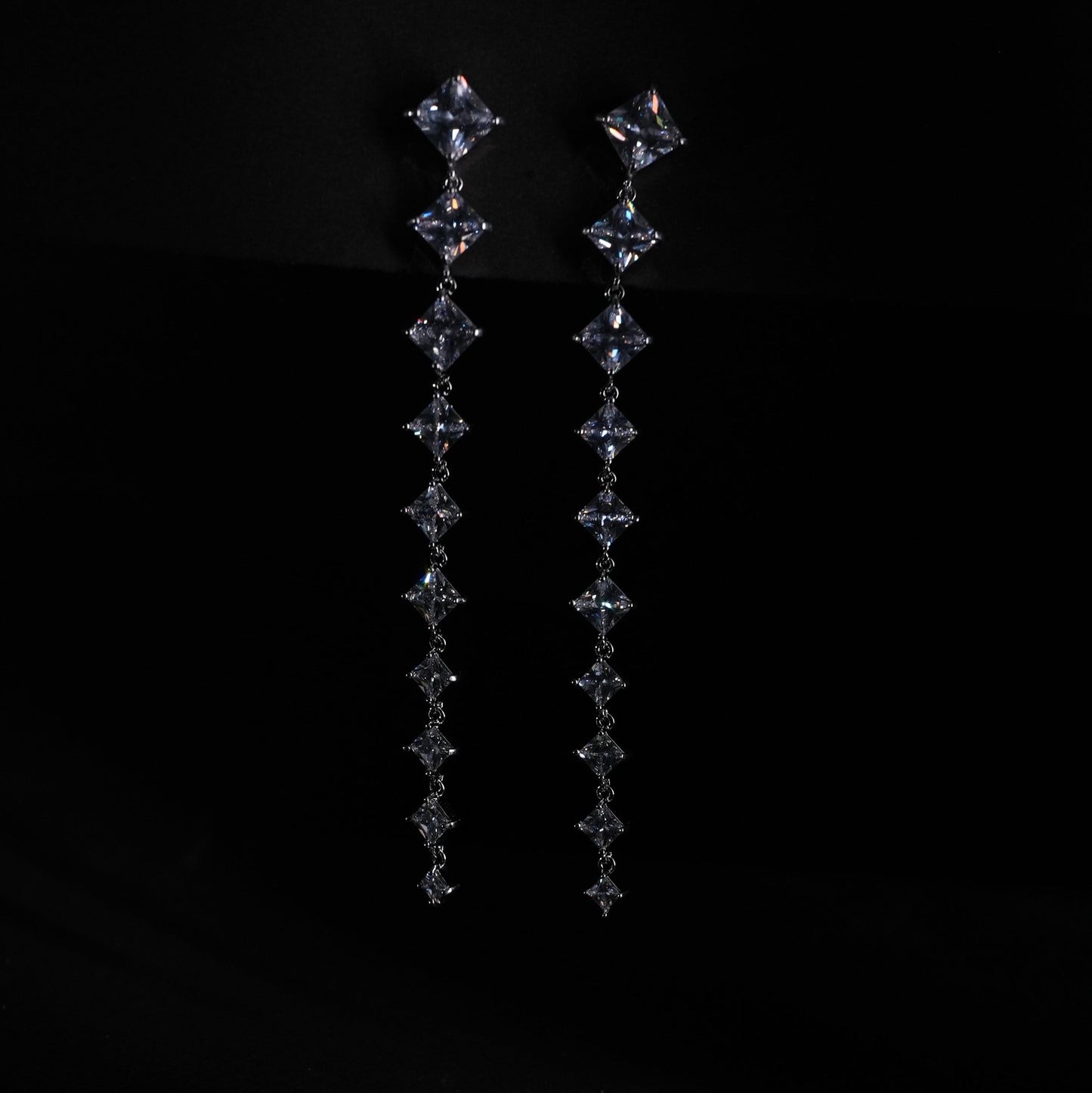 Crystal Cascade drop Earrings